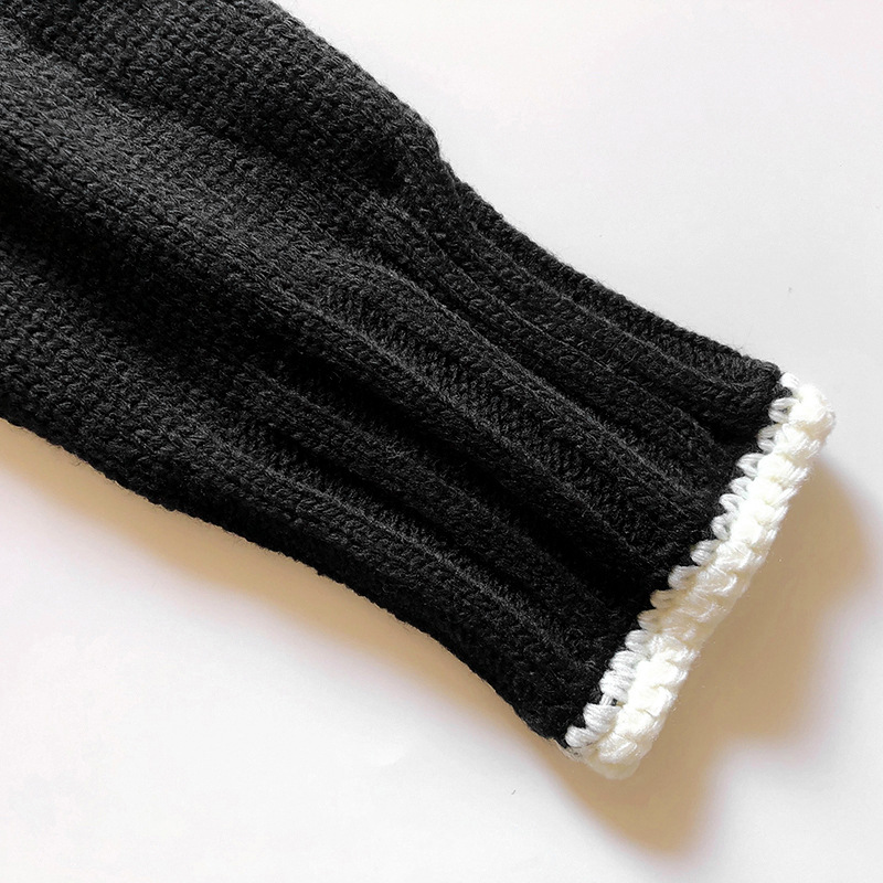 OEM fábrica personalizada Otoño Invierno señoras géneros de punto cuello Polo suéter de punto chaqueta abrigo Cardigan para mujeres