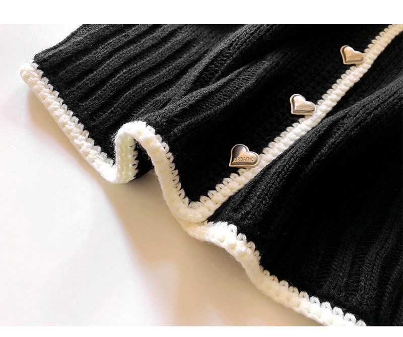 OEM fábrica personalizada Otoño Invierno señoras géneros de punto cuello Polo suéter de punto chaqueta abrigo Cardigan para mujeres