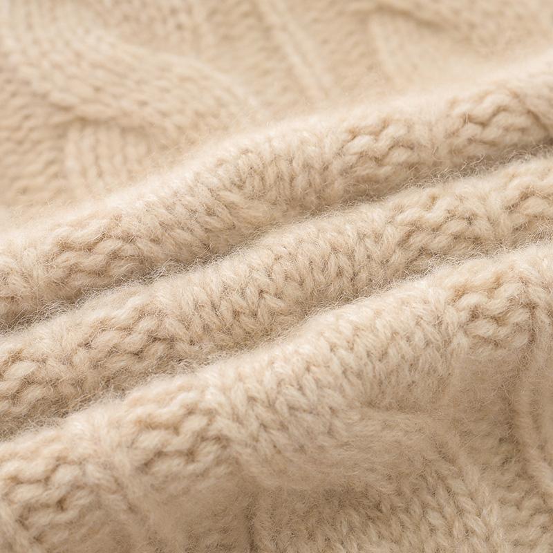 OEM personalizado Otoño Invierno señoras 100% Cashmere Short tejido suéter abrigo Cardigan para mujeres