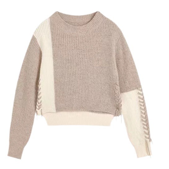 Nuevo diseñador personalizado OEM Otoño Invierno pantalón corto informal tejido jersey Tops suéter para damas