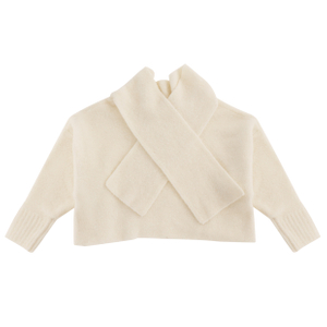 Suéter largo beige de encargo del punto del top del jersey de las mujeres del cuello alto de la manga de la fábrica del OEM de la caída del invierno