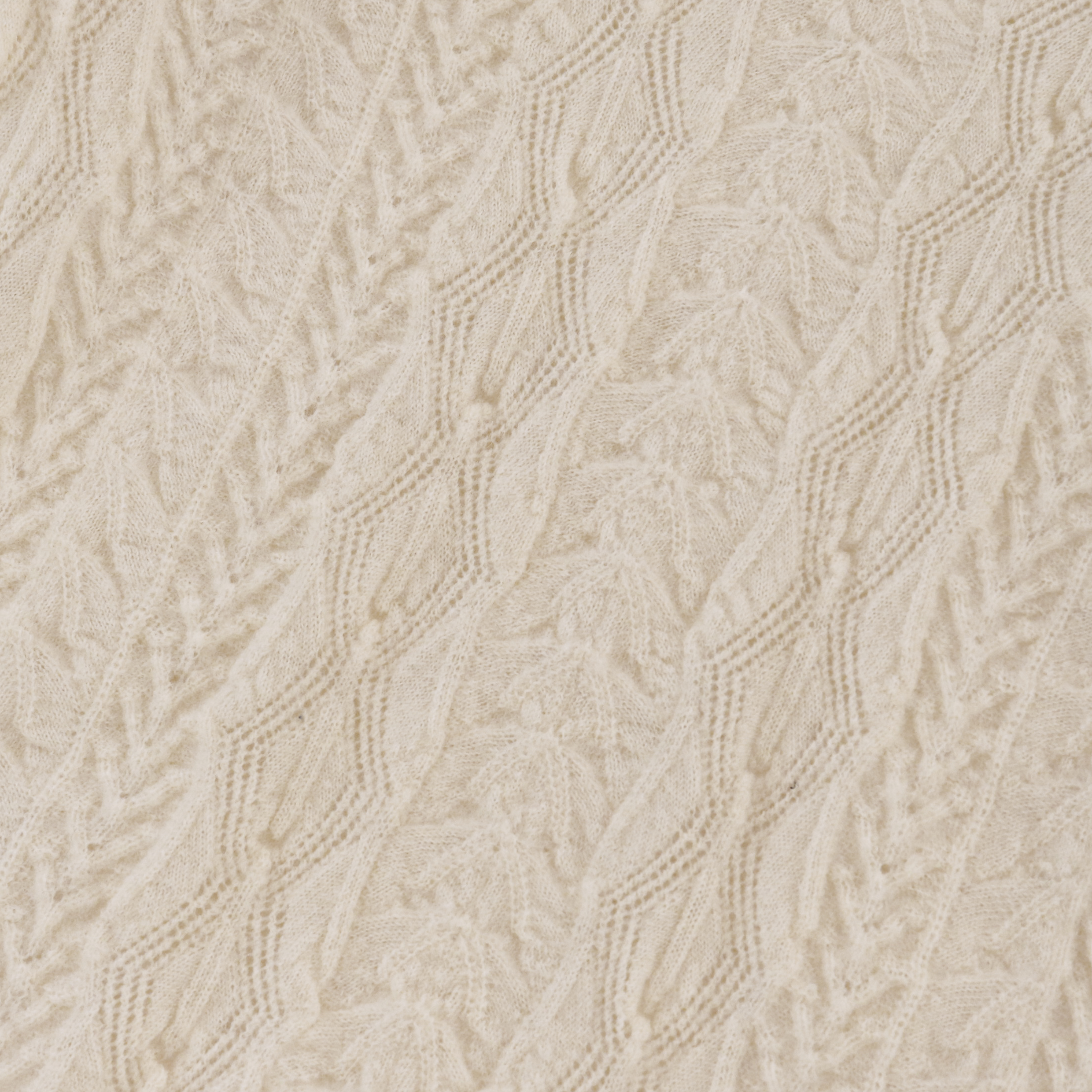 Suéter de punto de manga larga con cuello redondo blanco personalizado de fábrica OEM de otoño invierno para mujer