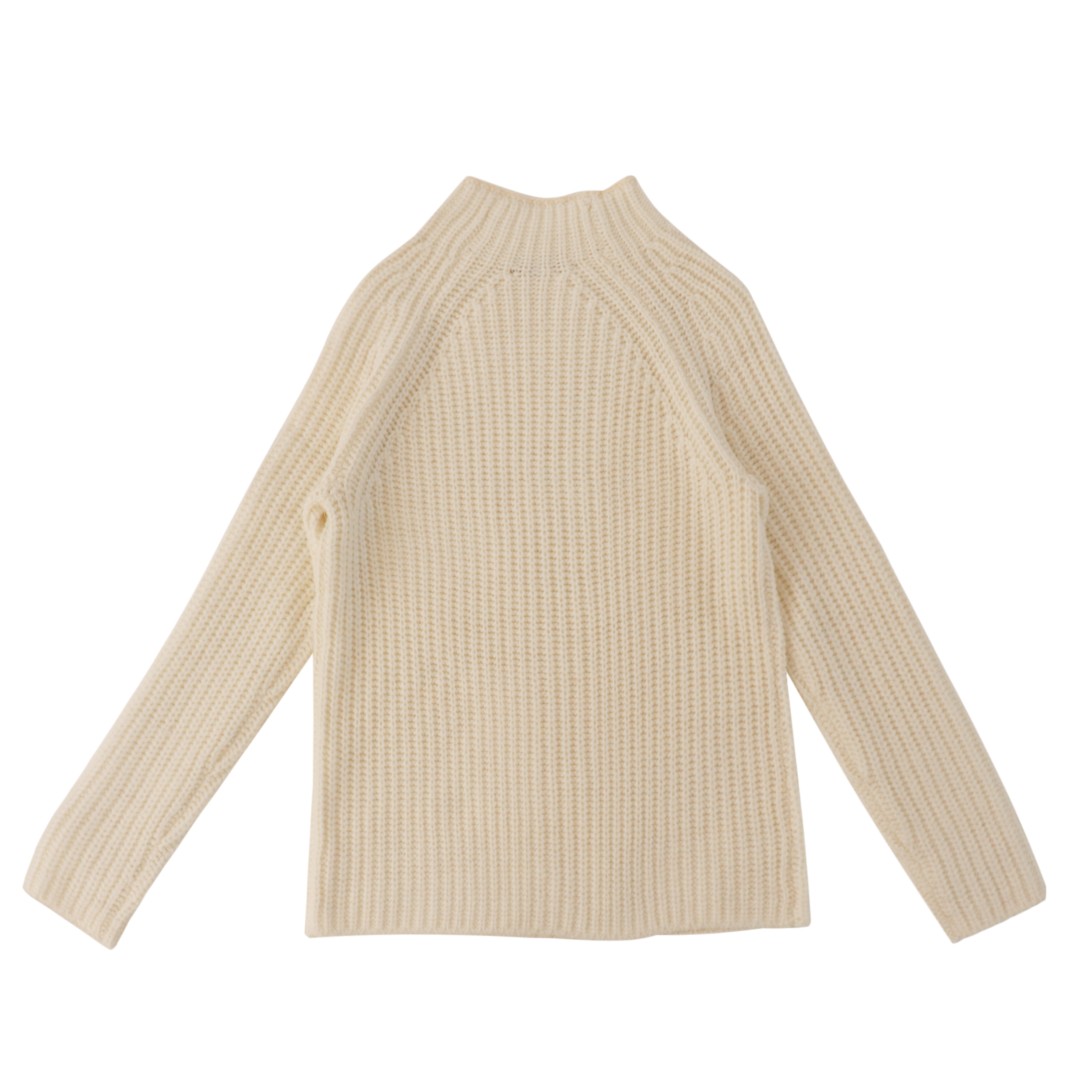 Suéter de punto beige de manga larga personalizado de fábrica OEM de otoño invierno para mujer