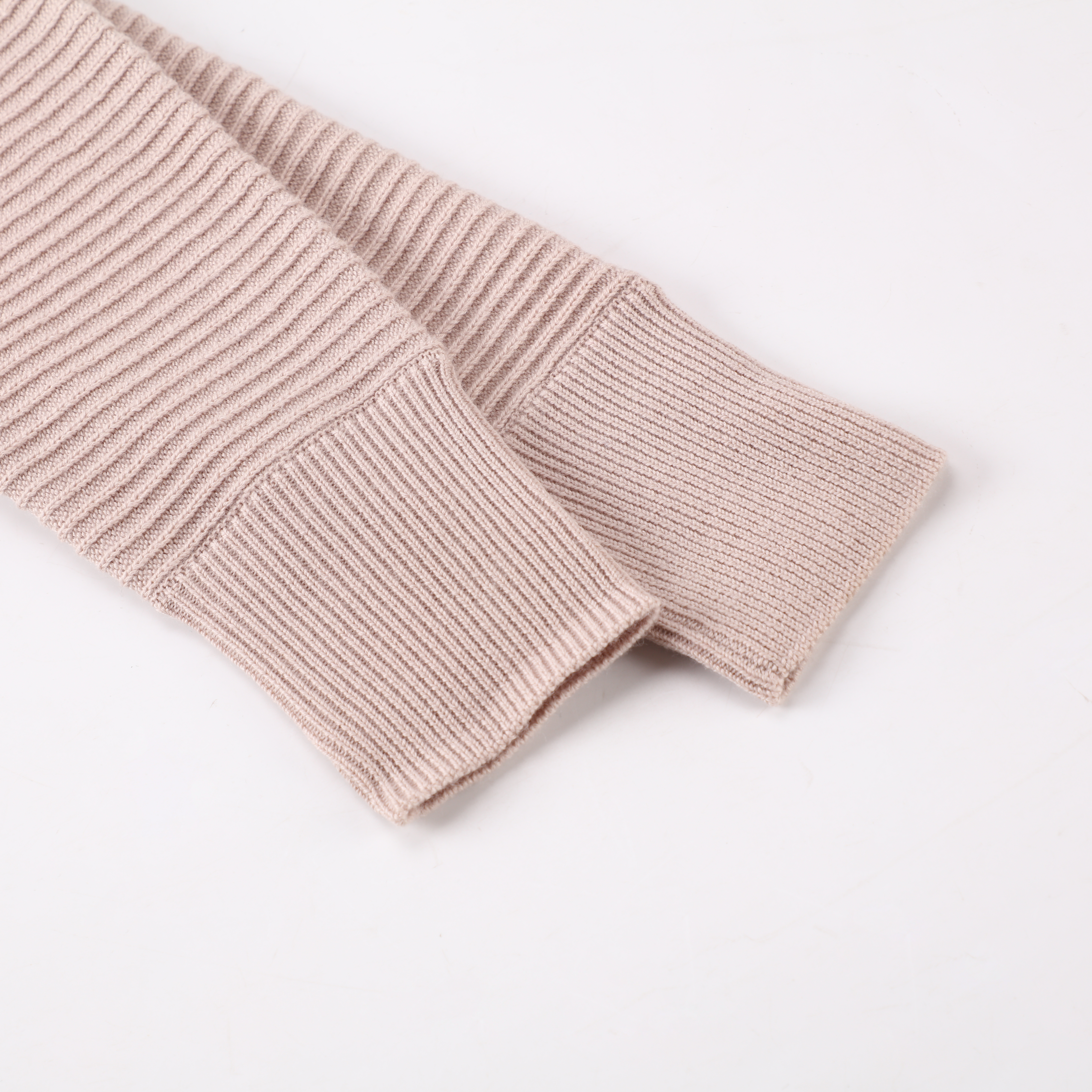 Cárdigan de suéter de punto con cuello en V de algodón de manga larga rosa personalizado OEM de primavera y otoño para mujer