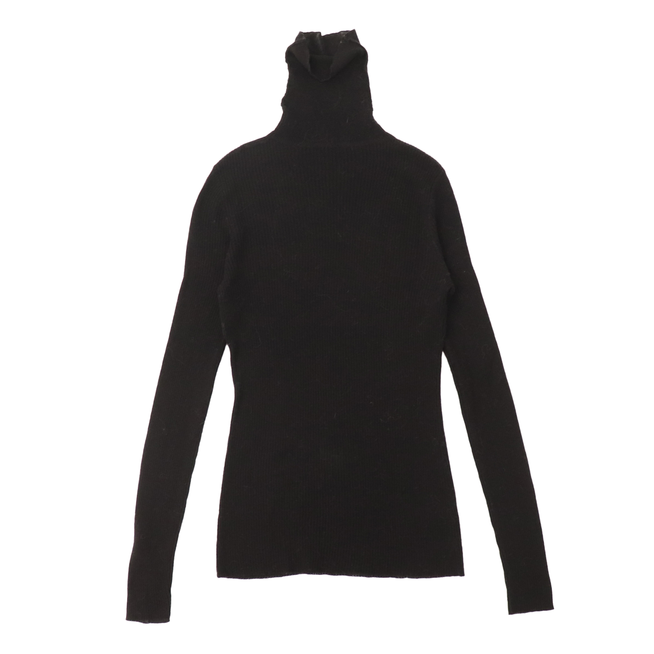 Suéter largo del punto del jersey de las mujeres del negro del cuello alto de la manga de las lanas de encargo de la fábrica del OEM del invierno