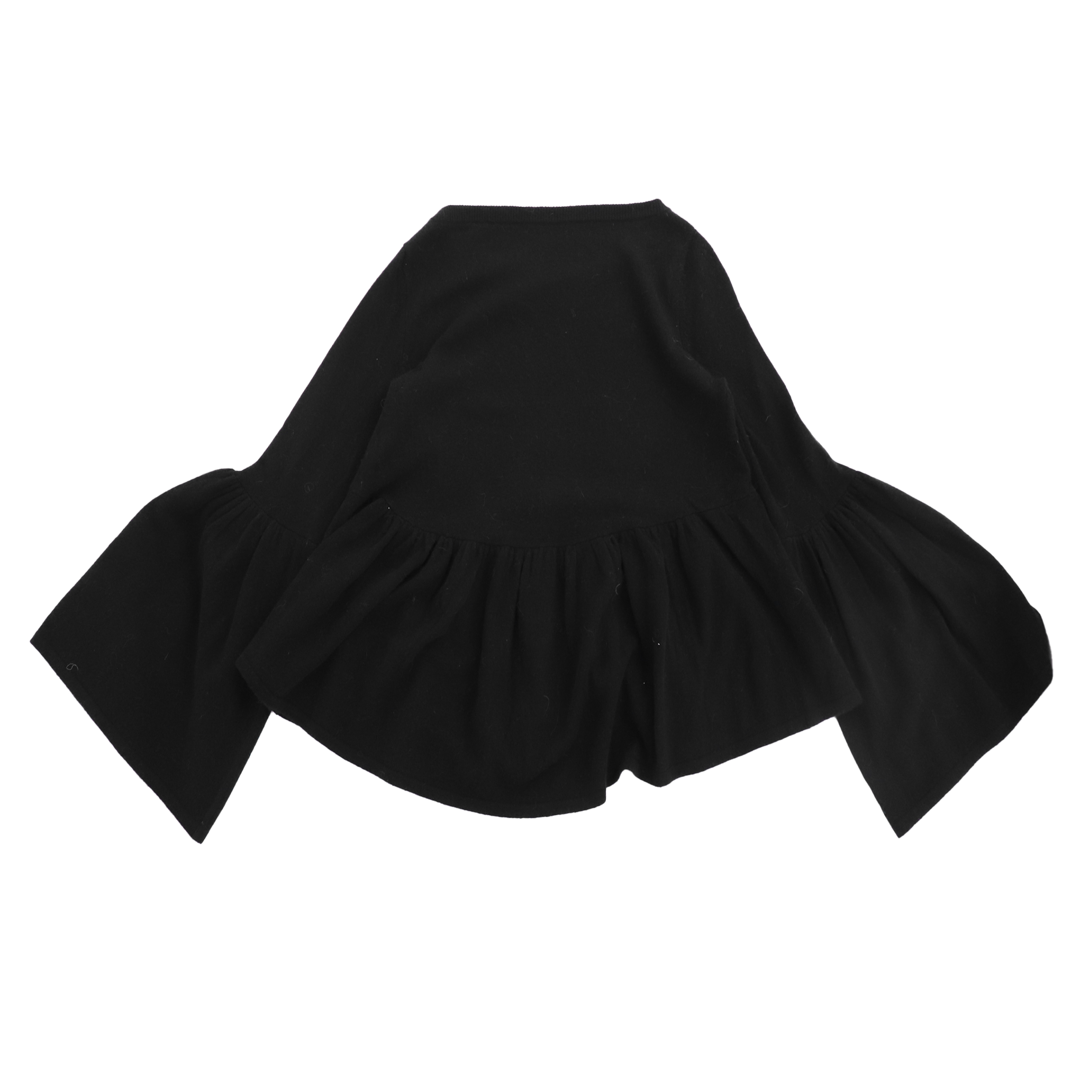 Suéter de punto jersey de mujer negro de manga larga personalizado de fábrica OEM de otoño e invierno