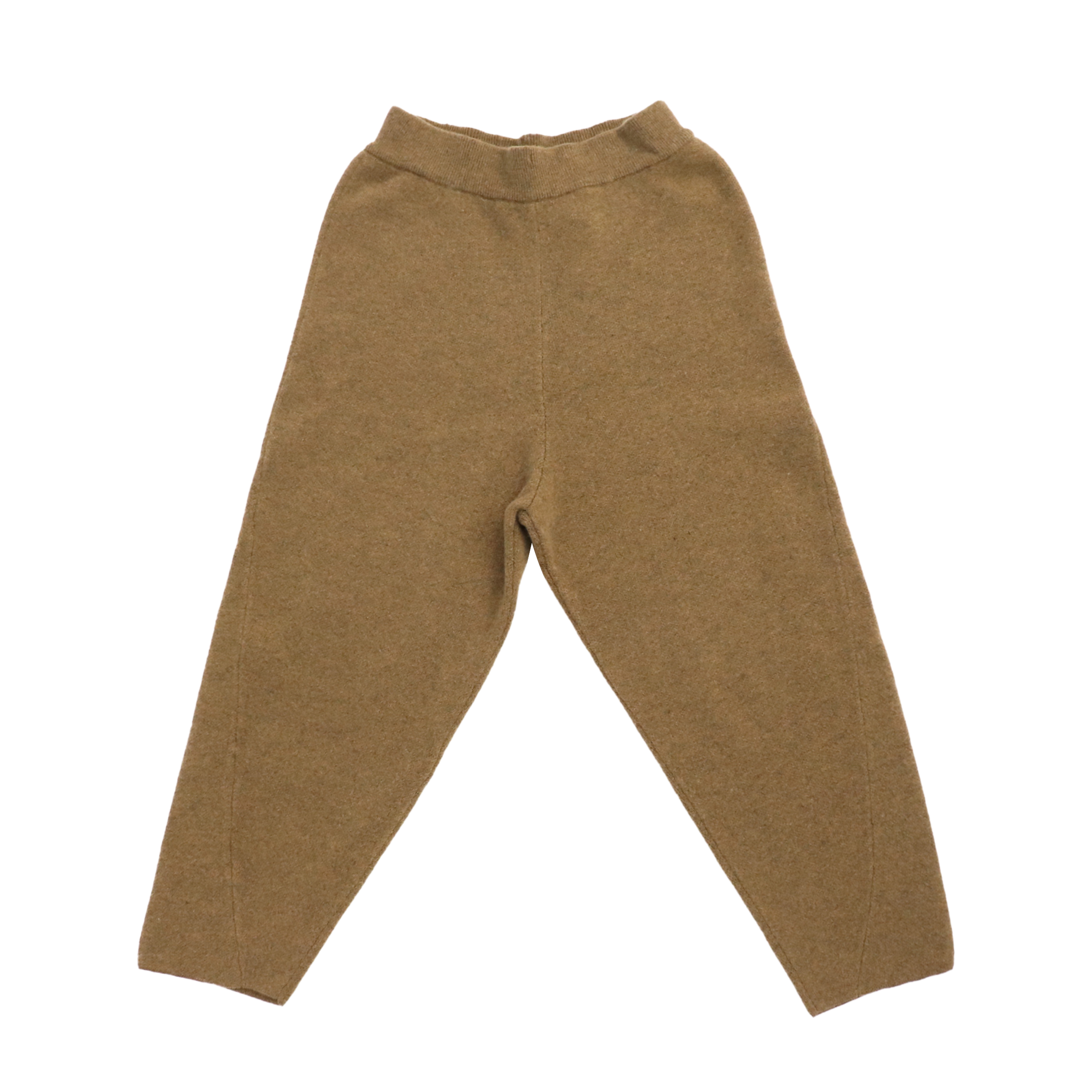 Pantalones de suéter de punto de mujer de cintura alta de lana personalizada de fábrica OEM de otoño invierno