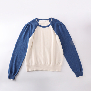 Suéter largo del punto del jersey de las señoras de las mujeres del O-cuello de la manga del color de encargo de la fábrica del OEM del otoño invierno