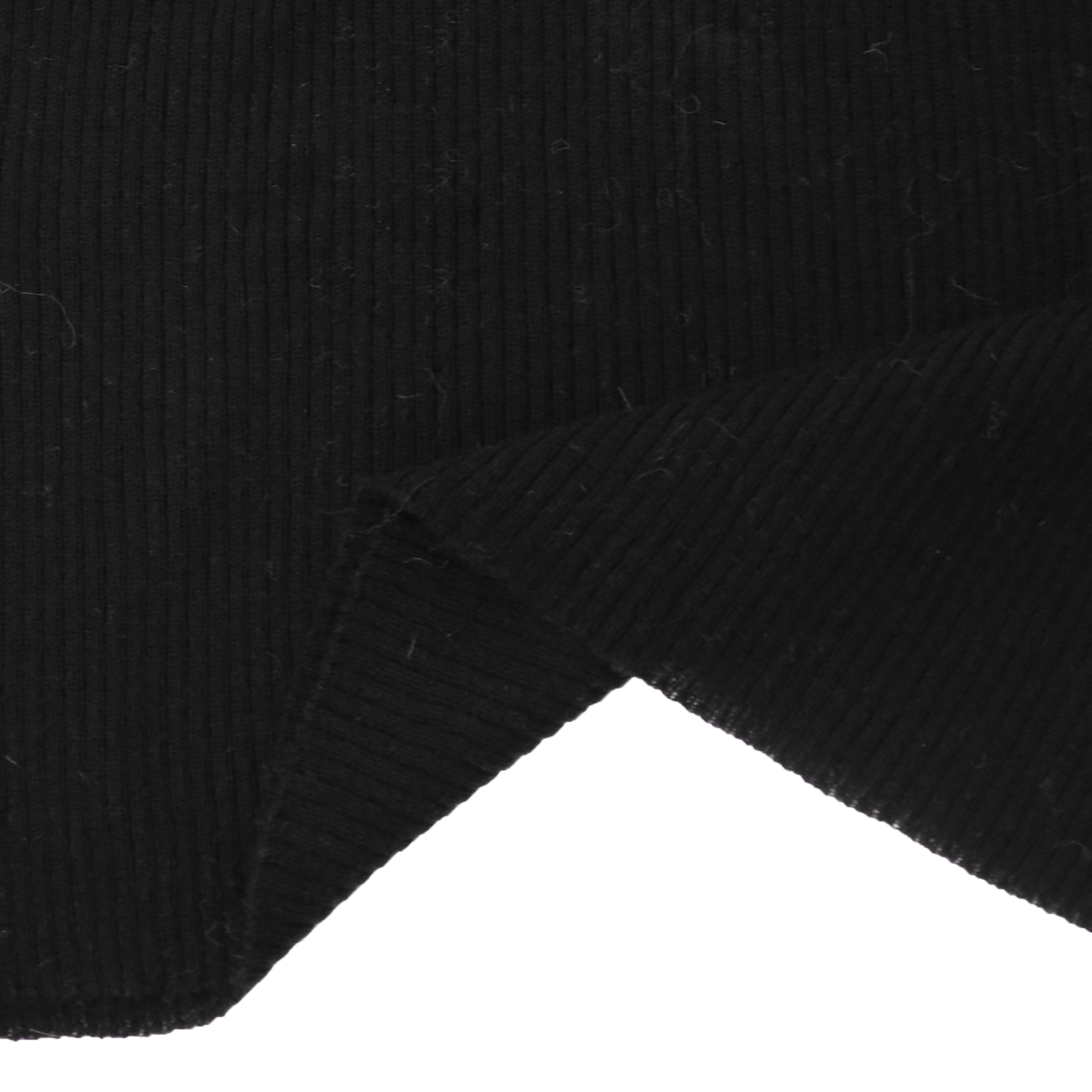 Suéter largo del punto del jersey de las mujeres del negro del cuello alto de la manga de las lanas de encargo de la fábrica del OEM del invierno