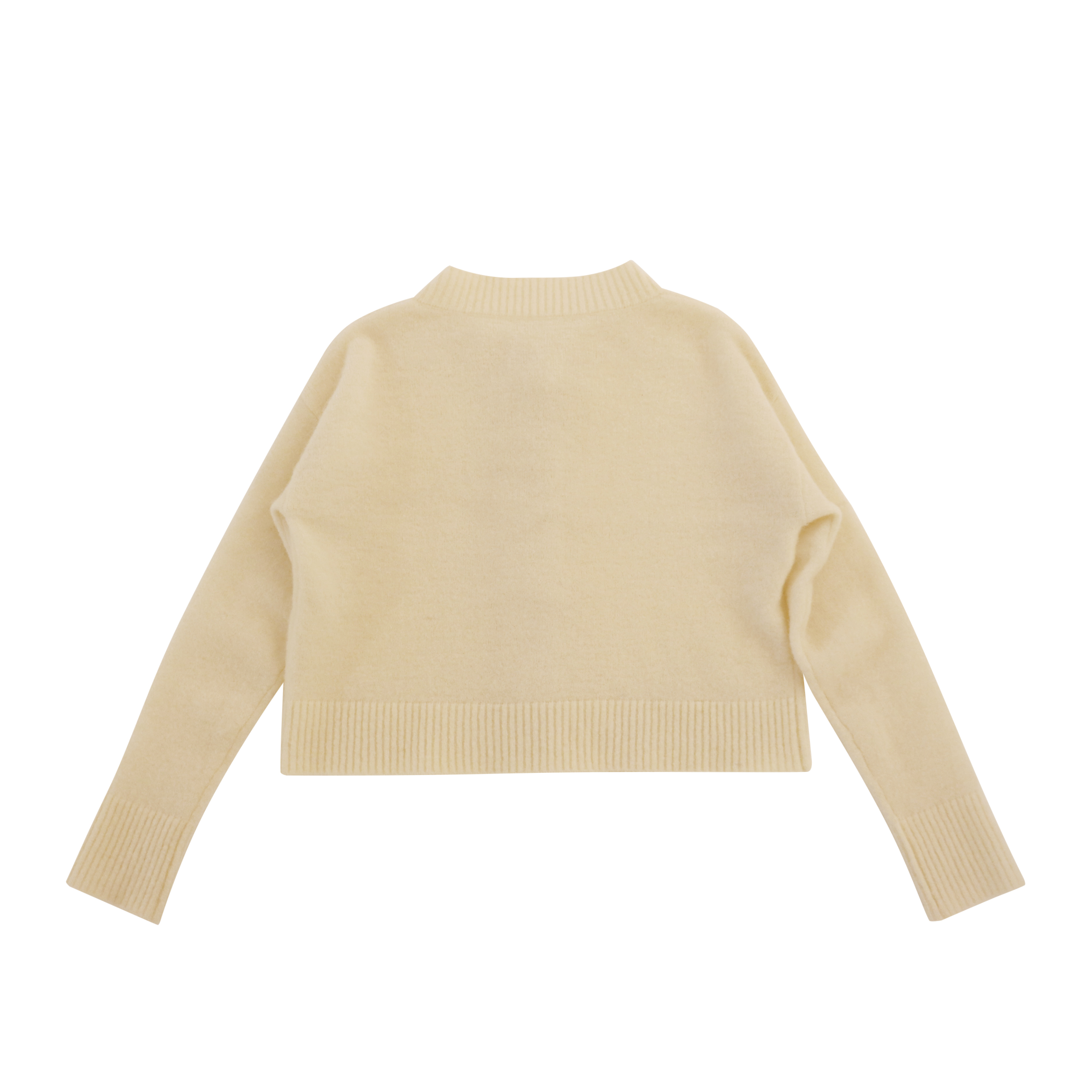 Rebeca de punto de suéter de punto de mujer de manga larga sólida de otoño invierno personalizada