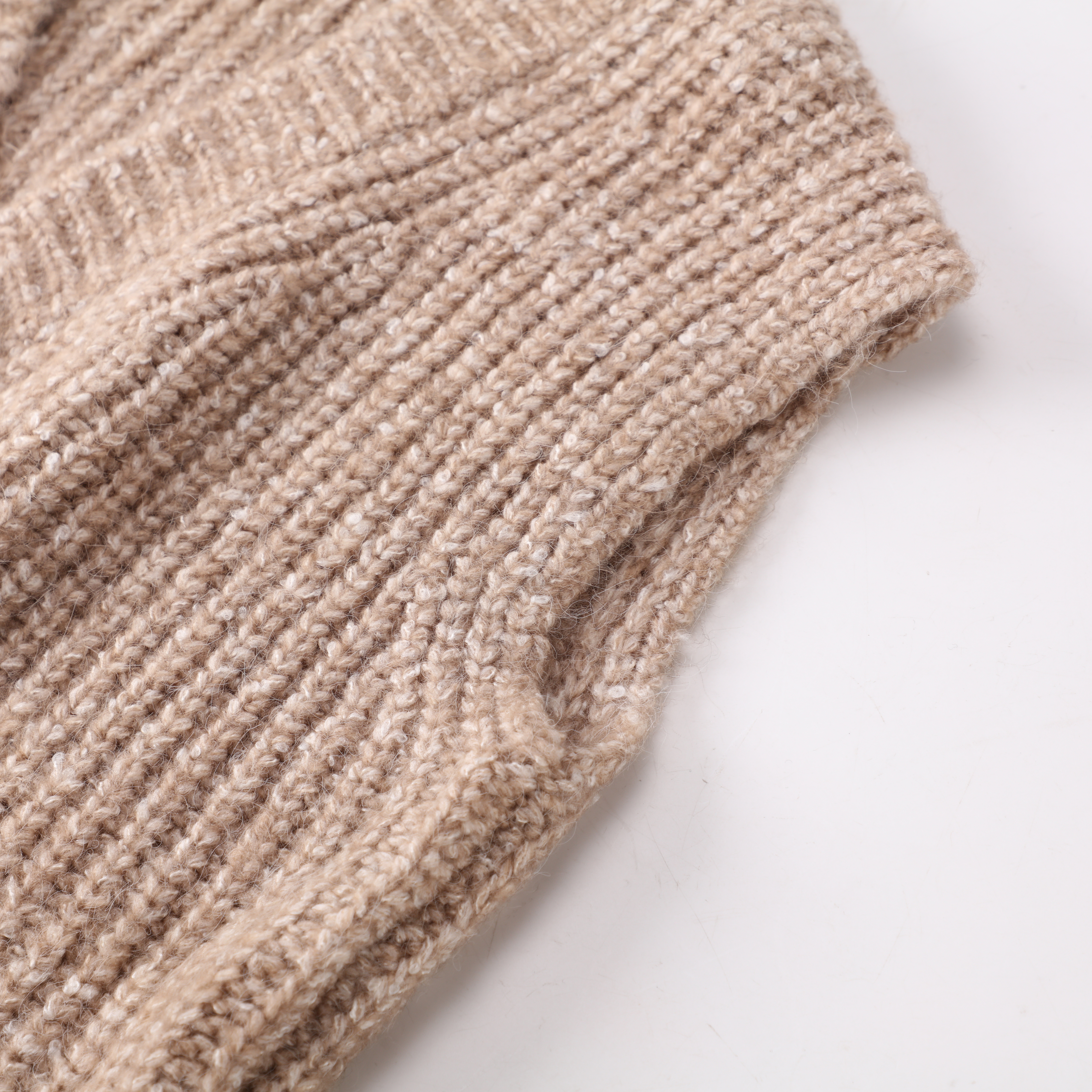 Chaleco sin mangas de la parte superior del suéter del jersey de punto con cuello en V de las mujeres de encargo de la fábrica del OEM 