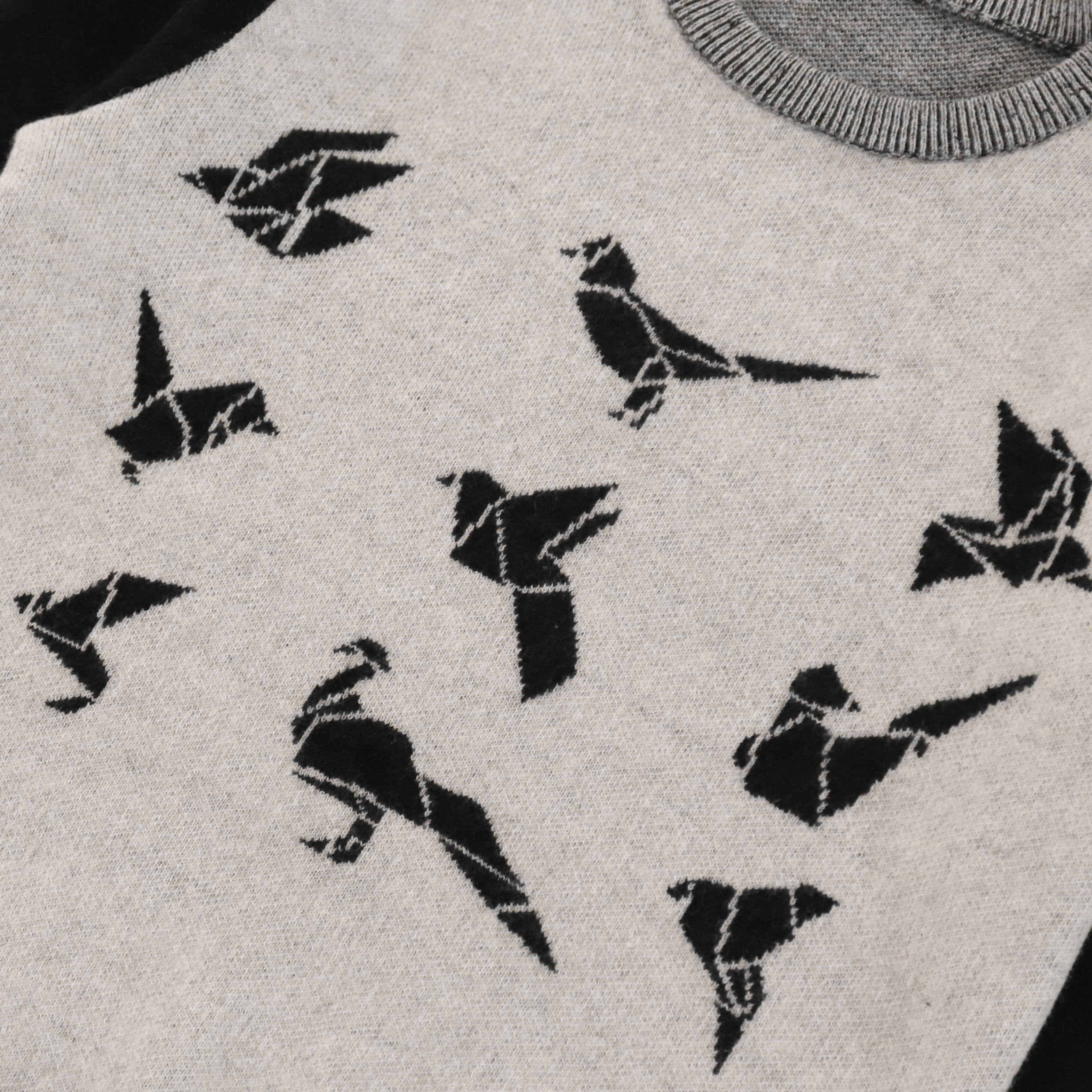 Suéter de punto de jersey de mujer de colores contrastantes con estampado de manga larga personalizado de fabricante OEM de otoño invierno