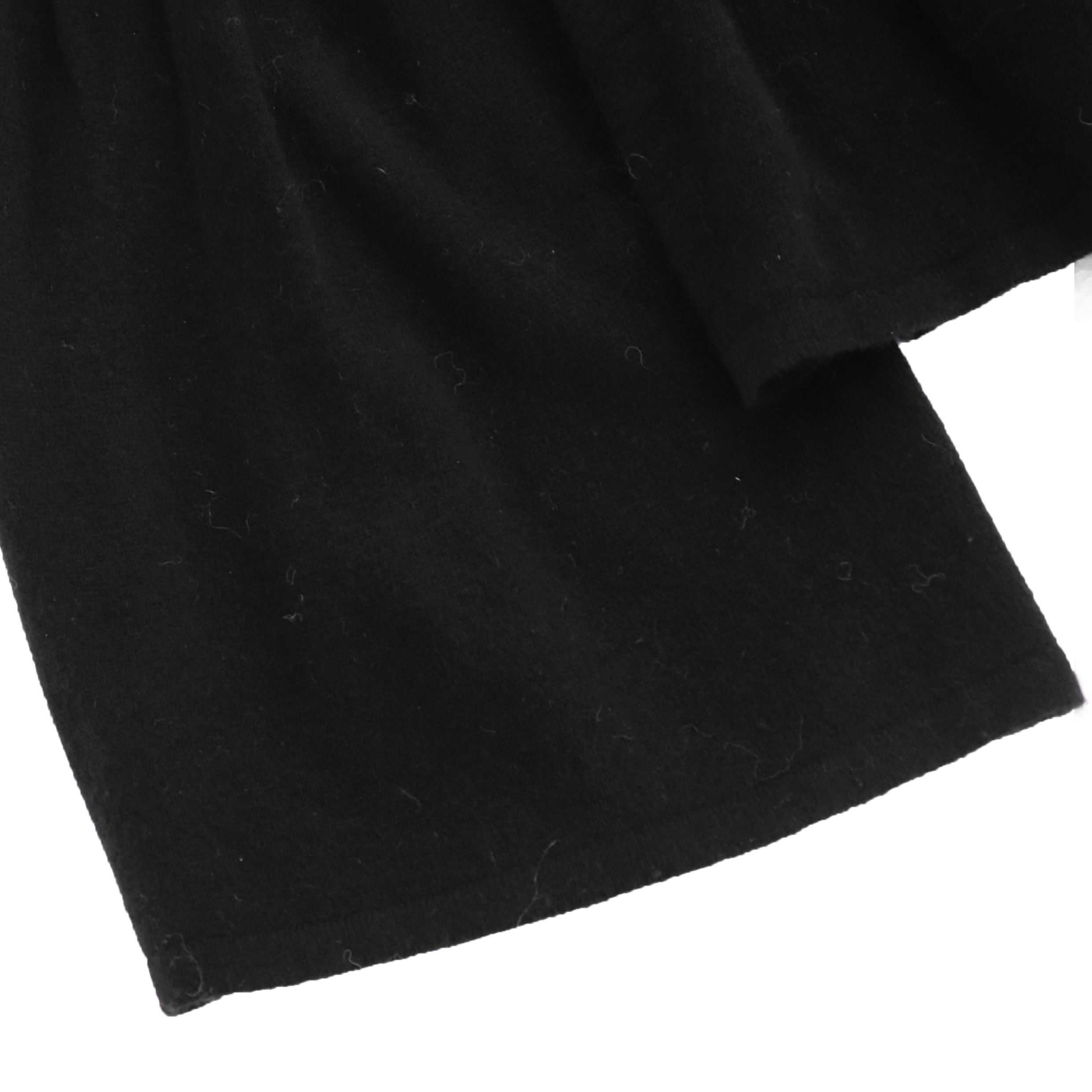 Suéter de punto jersey de mujer negro de manga larga personalizado de fábrica OEM de otoño e invierno