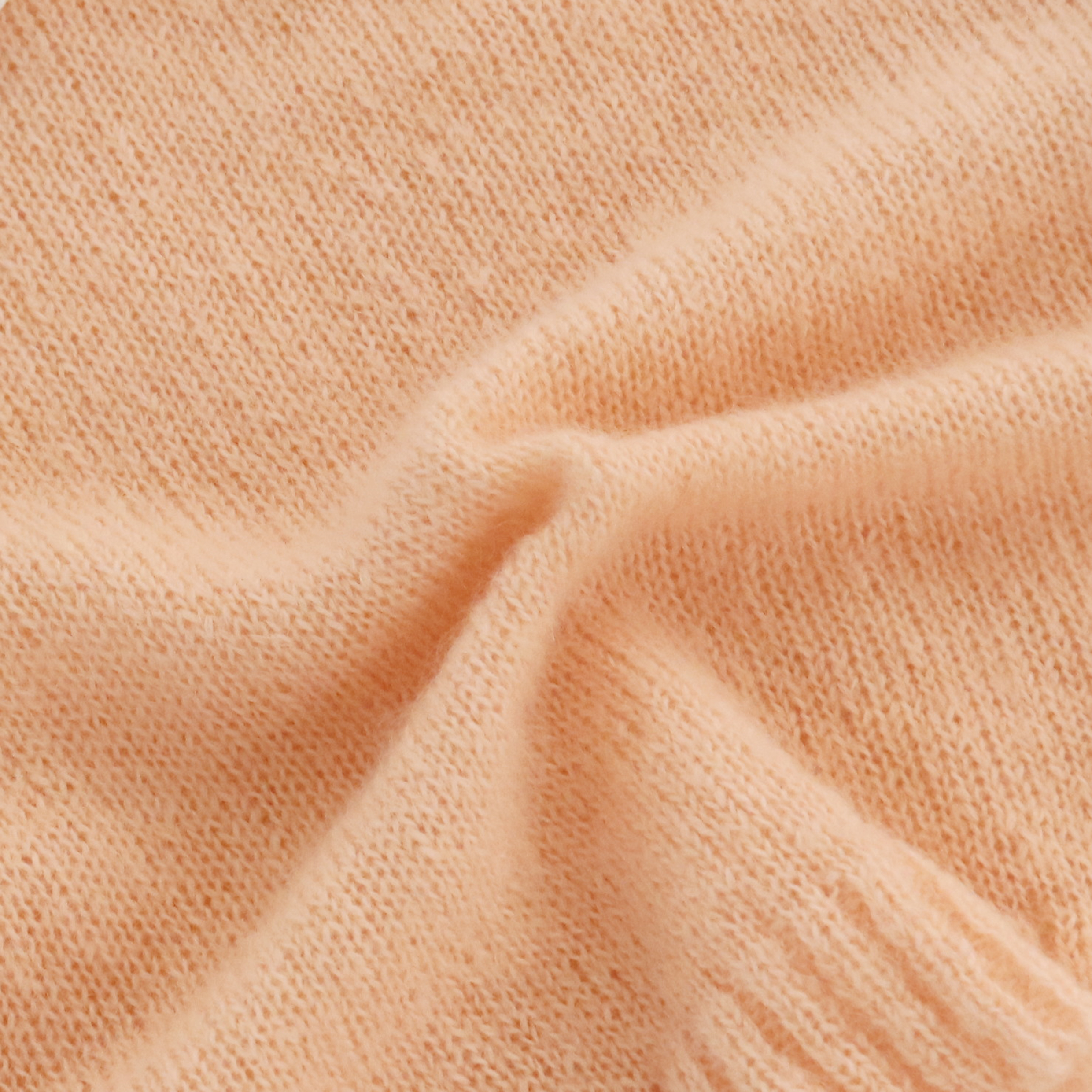 Suéter largo personalizado del punto del jersey de las mujeres del rosa del cuello de la muñeca de la manga de la fábrica del OEM del otoño invierno