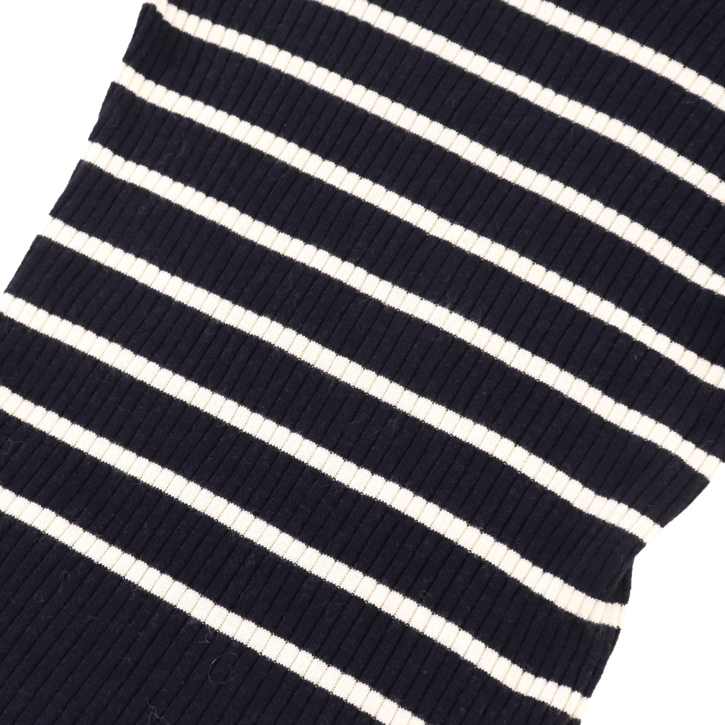 Vestido de suéter de punto con rayas de manga corta personalizada de fábrica OEM de Otoño Invierno para mujer