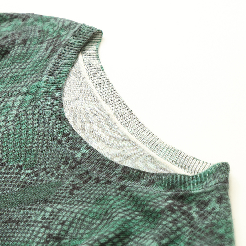 Suéter hecho punto telar jacquar del jersey de las mujeres de la impresión de alta calidad de Custom Fabory