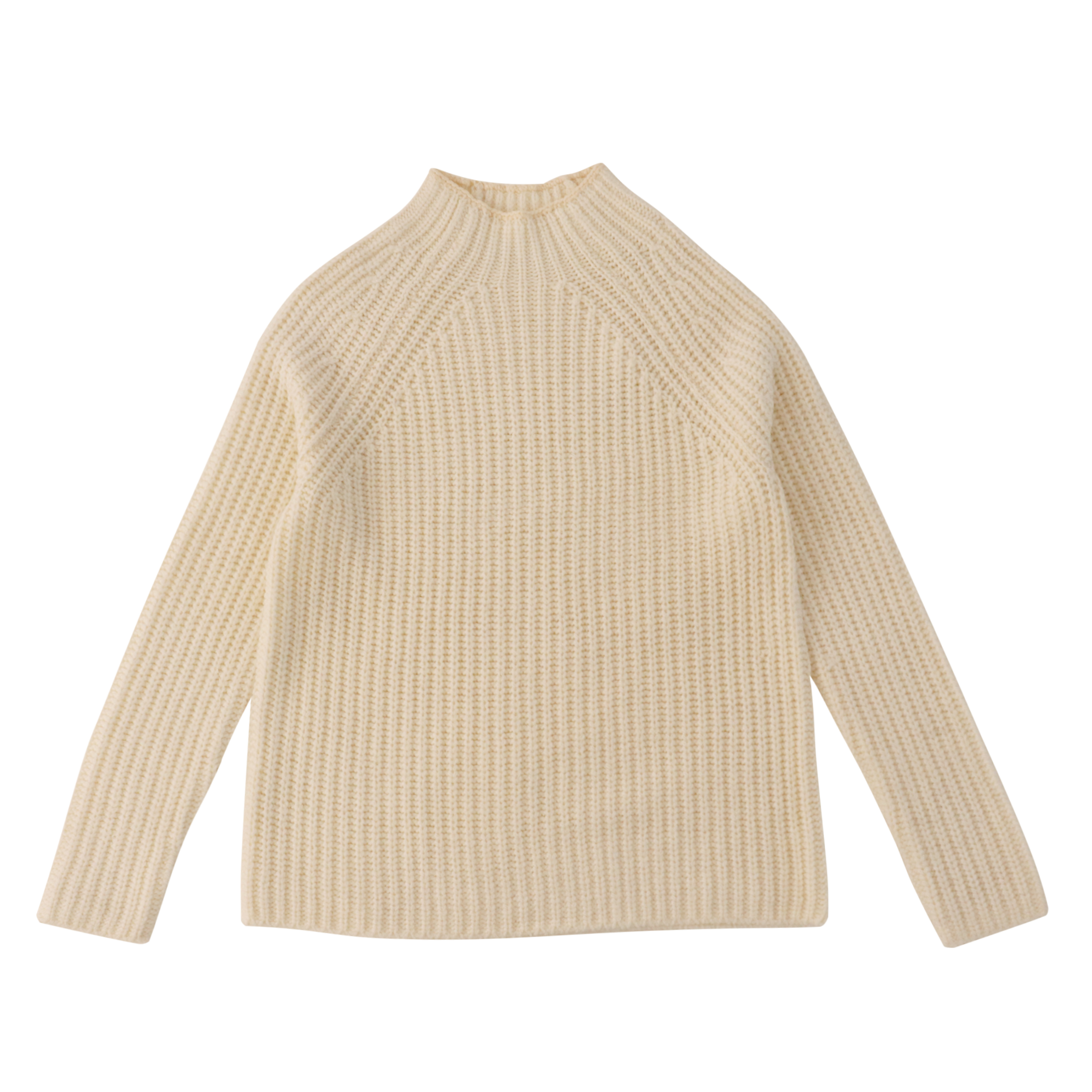 Suéter de punto beige de manga larga personalizado de fábrica OEM de otoño invierno para mujer