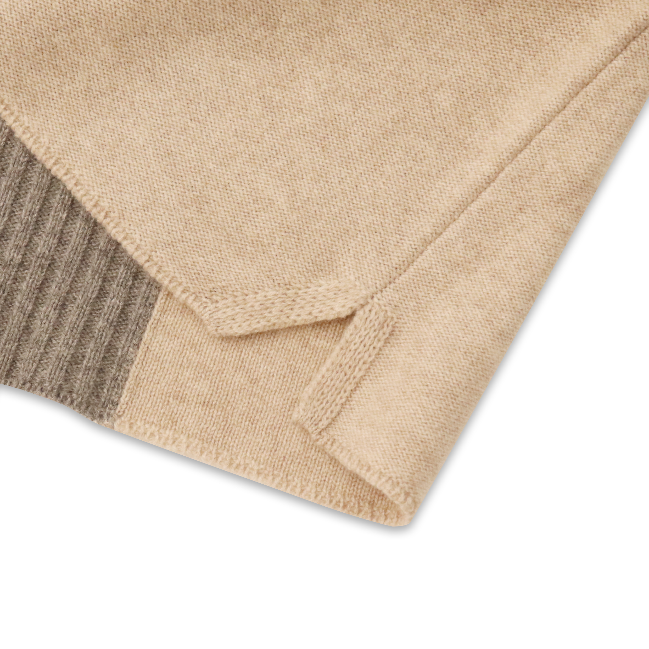 Suéter del punto del jersey de las mujeres de las lanas de los colores que contrastan de la manga larga de encargo de la fábrica del OEM del otoño invierno