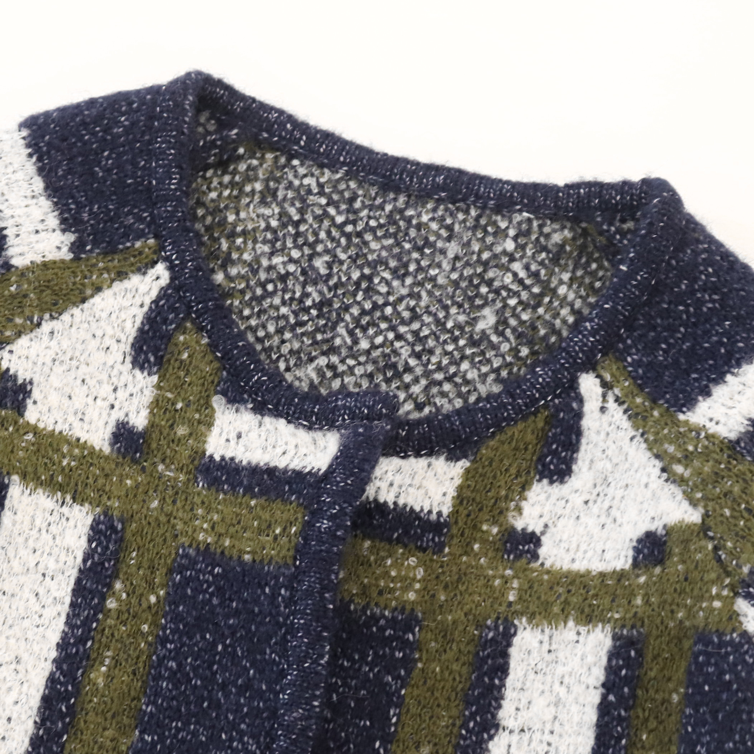 Rebeca de la capa del suéter de las señoras de las mujeres de la manga larga de la impresión de la tela escocesa de encargo de la fábrica del OEM