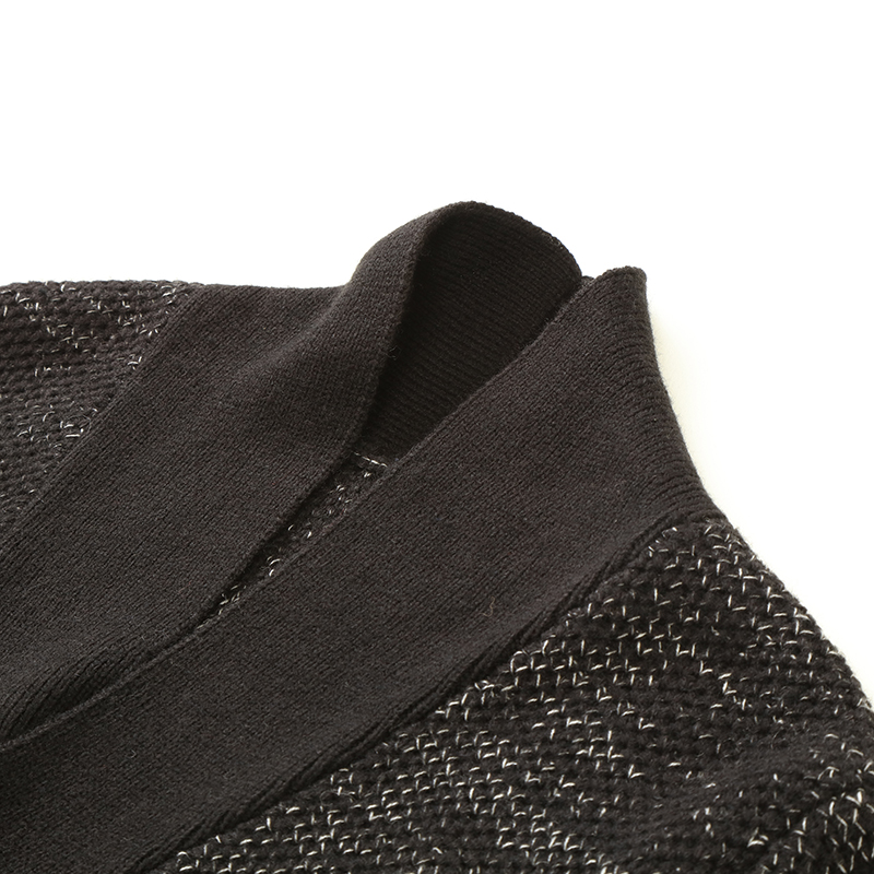 Los hombres de un solo pecho de encargo de la fábrica del OEM Otoño Invierno hicieron punto la rebeca del suéter