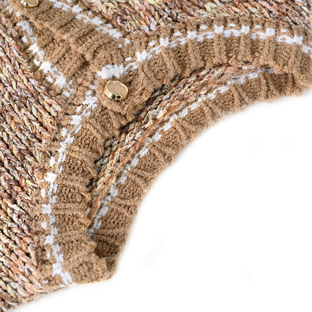 Fabricación OEM, géneros de punto de otoño personalizados, tejido suave, informal, para mujer, suéter, cárdigan superior para damas