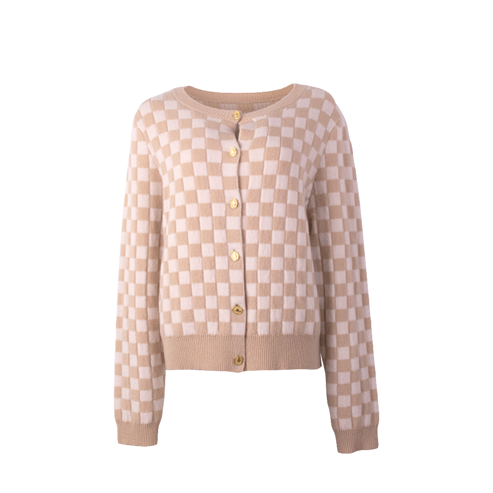 La tela escocesa de encargo de los géneros de punto del otoño-invierno de la fabricación del OEM hizo punto la rebeca larga de la capa del suéter de las señoras de las mujeres de la manga