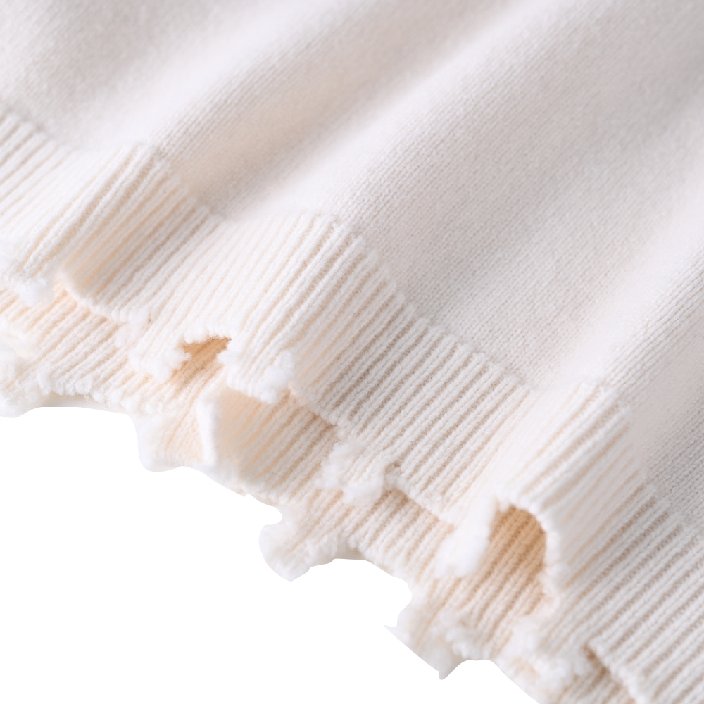 Suéter de punto de lana de manga larga personalizado con capucha de moda de fábrica OEM de otoño e invierno para mujer