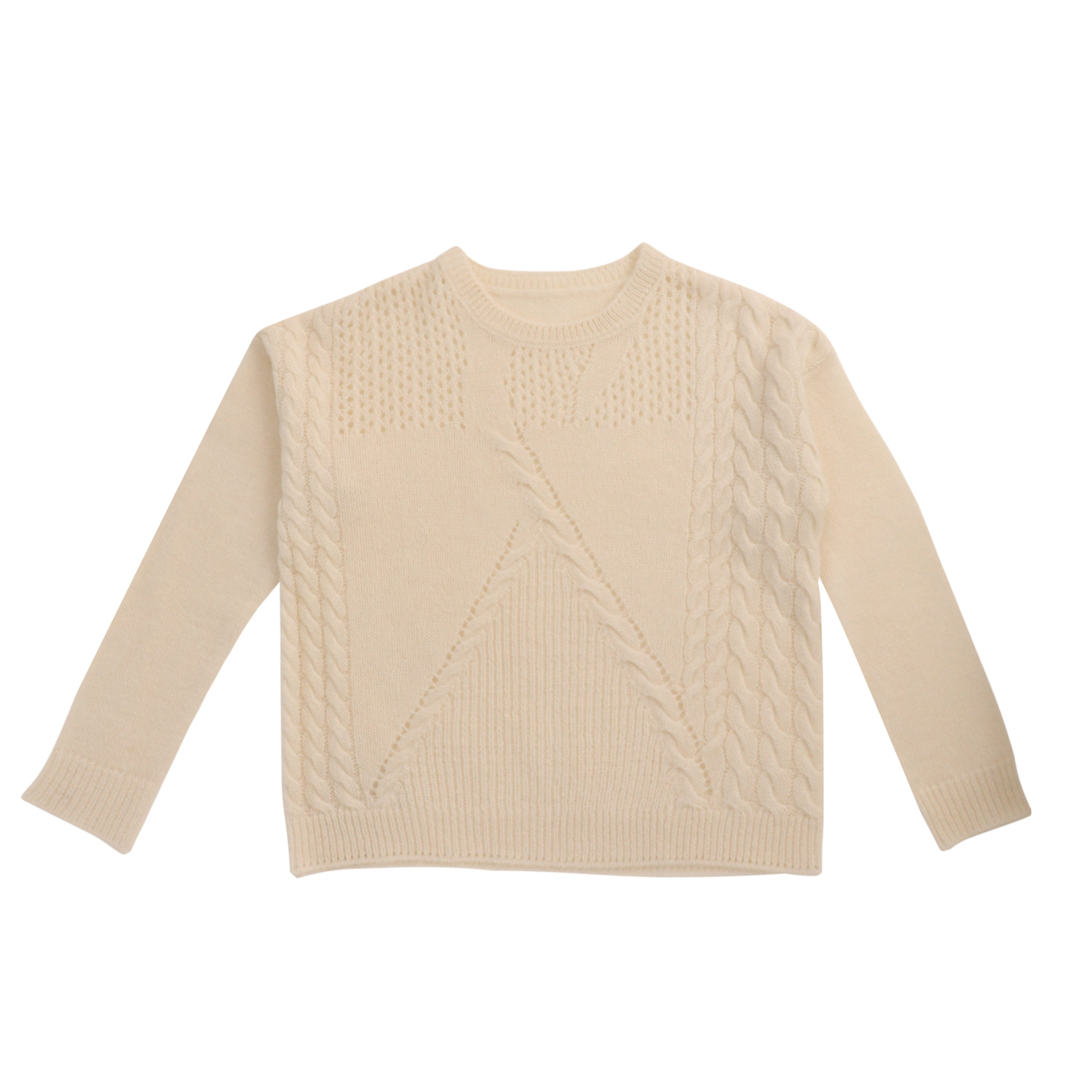 Otoño Invierno OEM fábrica personalizada manga larga 100% lana cuello redondo suéter de punto para mujer