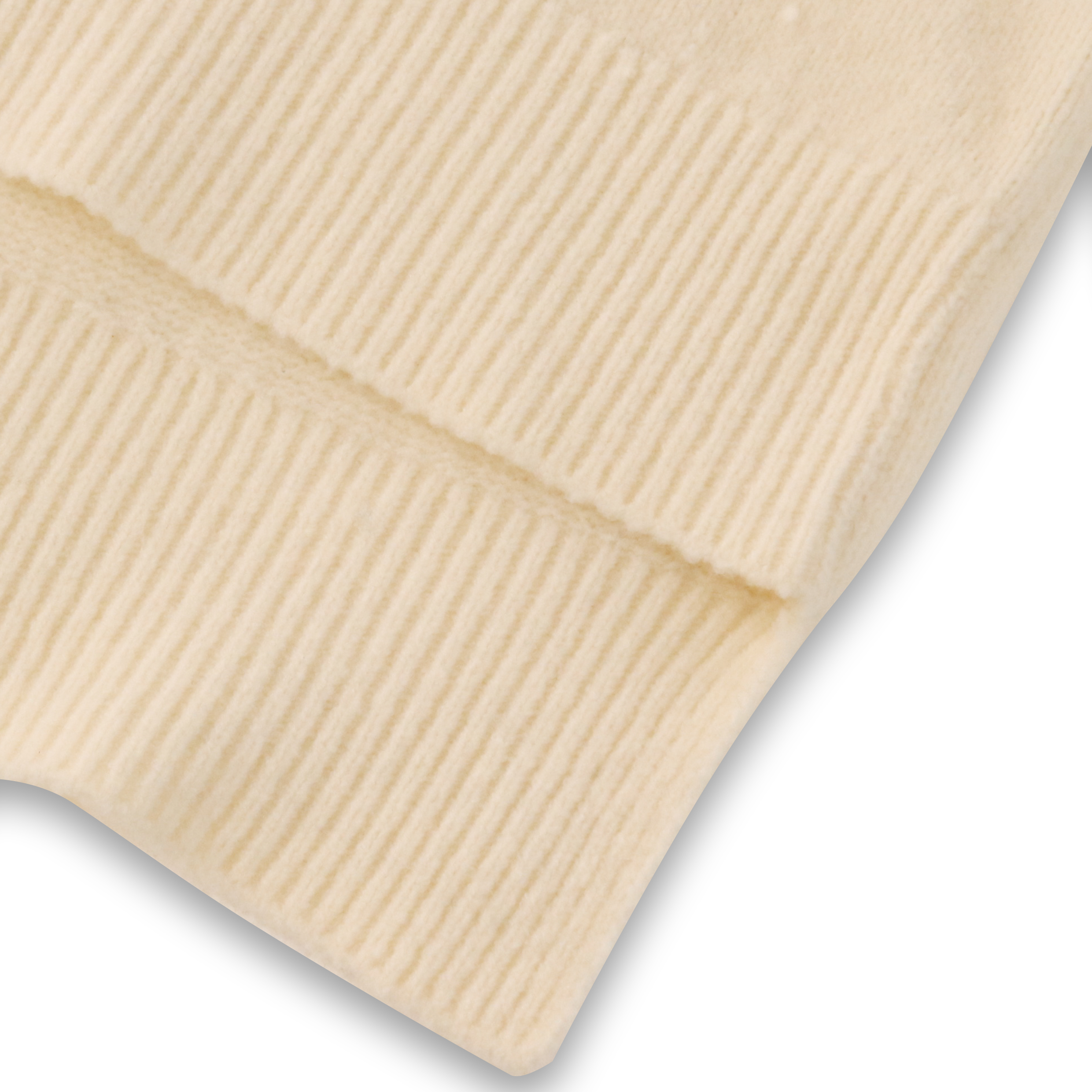 Suéter beige de encargo del punto del jersey de las mujeres con cuello en V de manga larga de la fábrica del OEM del otoño invierno