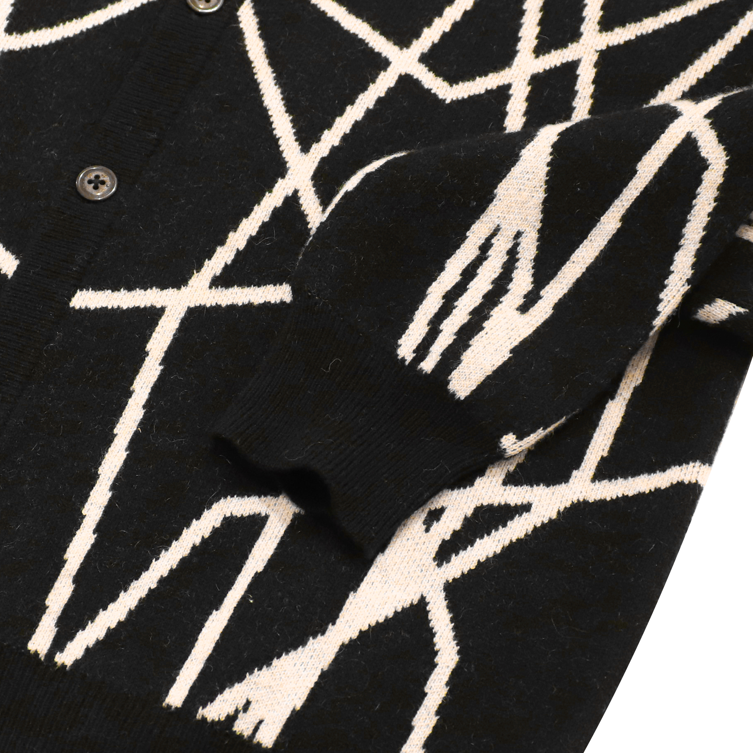 Rebeca larga de la capa del suéter de las señoras de las mujeres de las lanas de la manga de la impresión del negro de encargo del OEM