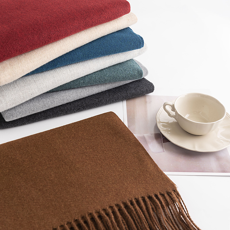 Las señoras largas de las mujeres de la cachemira de las lanas del diseñador de encargo de la fábrica del OEM del otoño hacen punto la bufanda