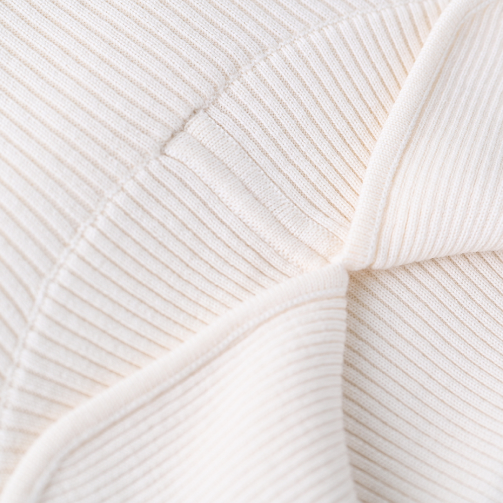 OEM Custom Women Outumn Winter Beige Sweater de manga larga de manga larga