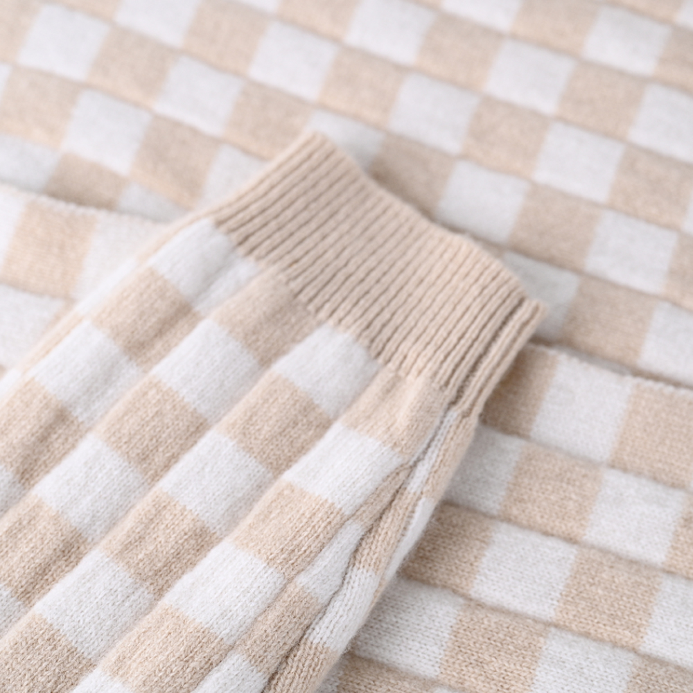 La tela escocesa de encargo de los géneros de punto del otoño-invierno de la fabricación del OEM hizo punto la rebeca larga de la capa del suéter de las señoras de las mujeres de la manga