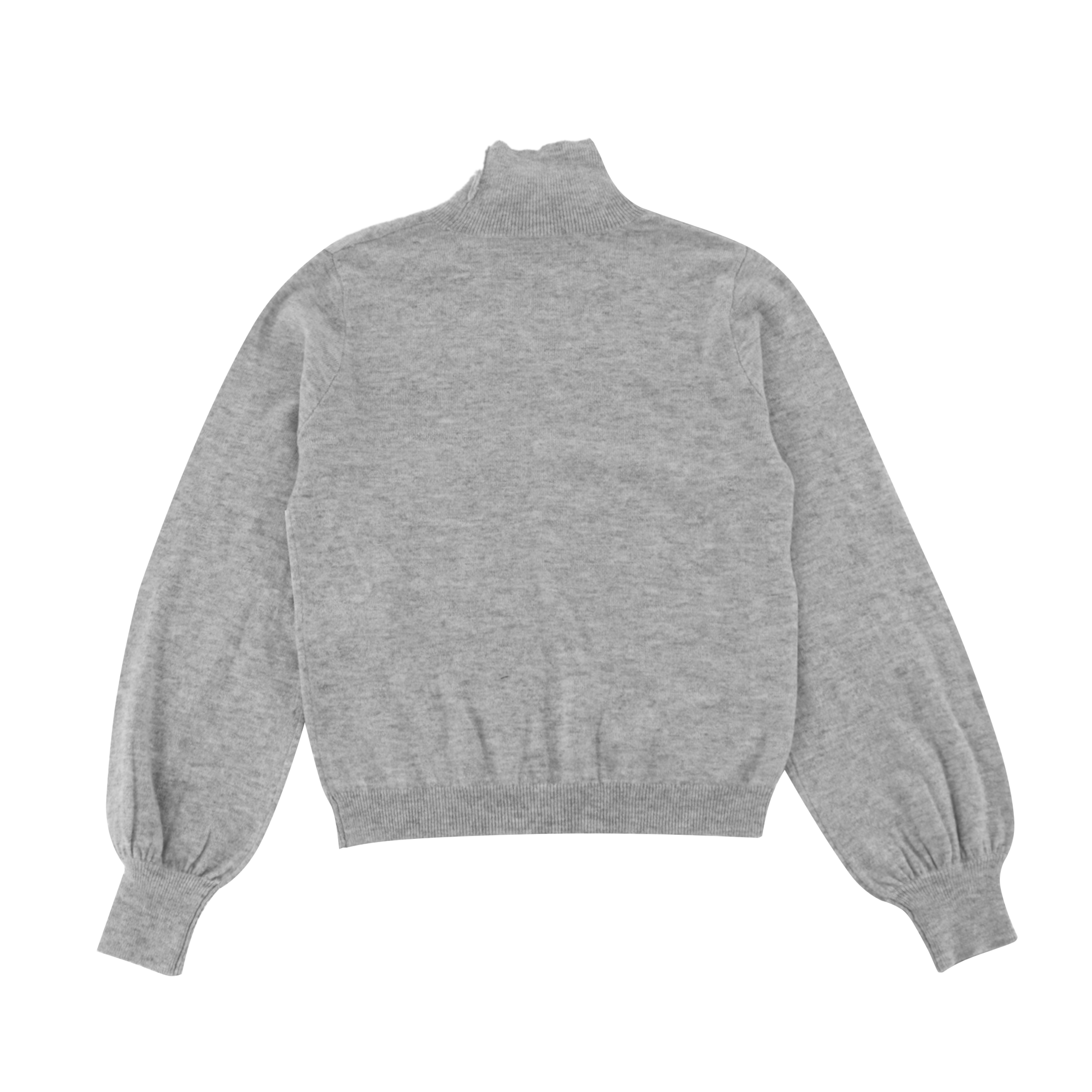 Suéter de punto superior de jersey de mujer de manga larga de Cachemira gris personalizado de fábrica OEM de Otoño Invierno