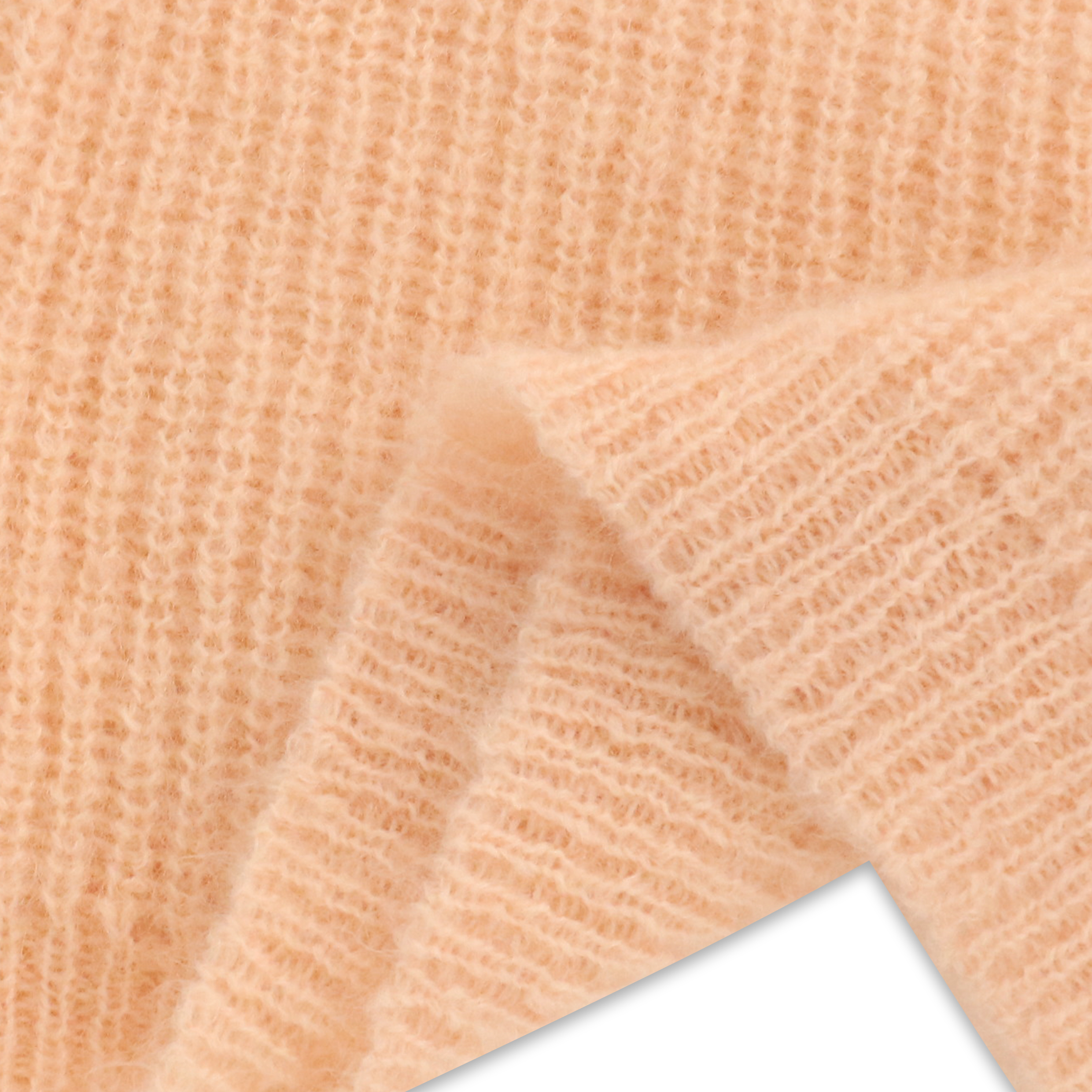 Suéter de punto suave de manga larga personalizado de fábrica OEM de otoño invierno para mujer