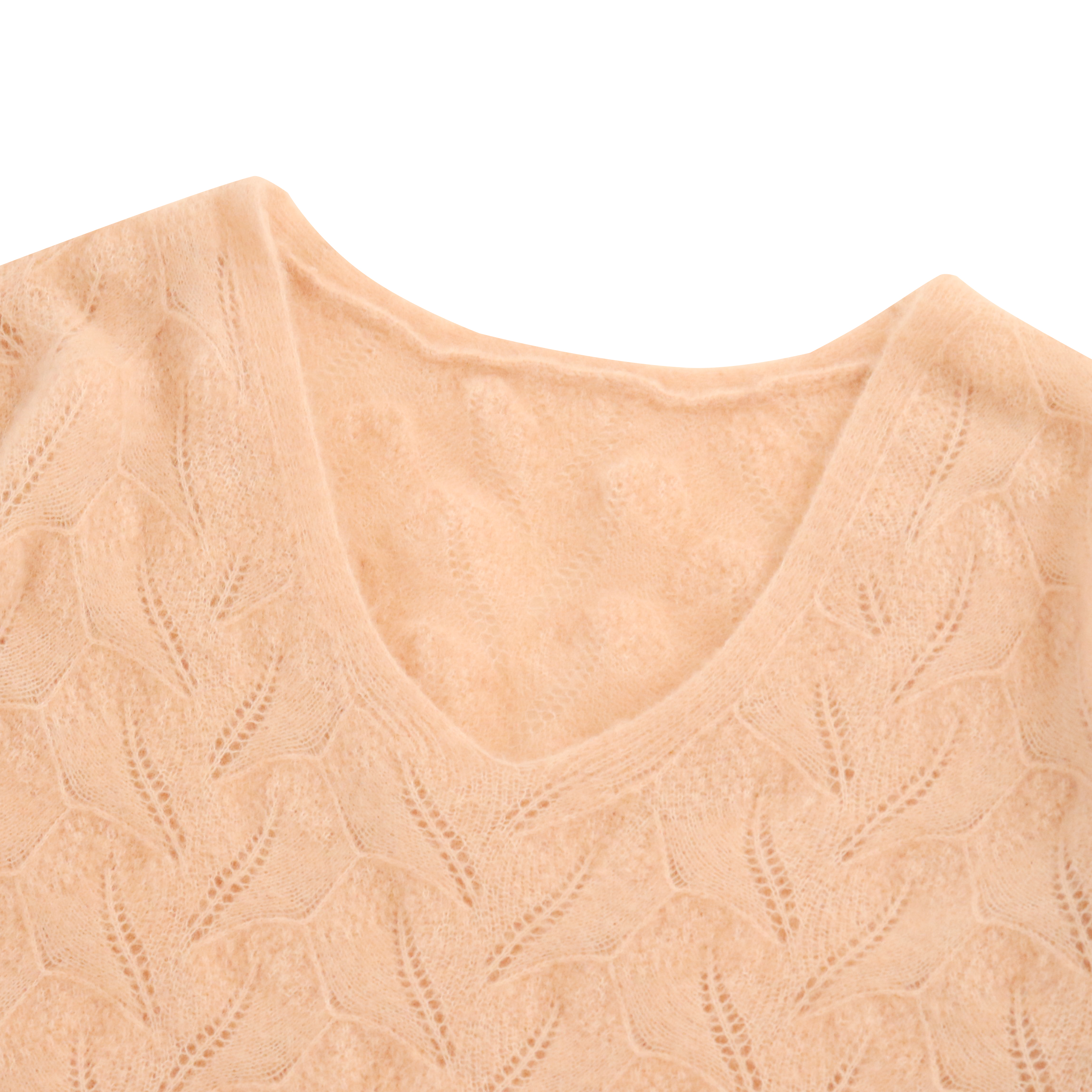 Suéter largo de encargo del punto del jersey de las mujeres con cuello en V de la manga de la fábrica del OEM del otoño invierno