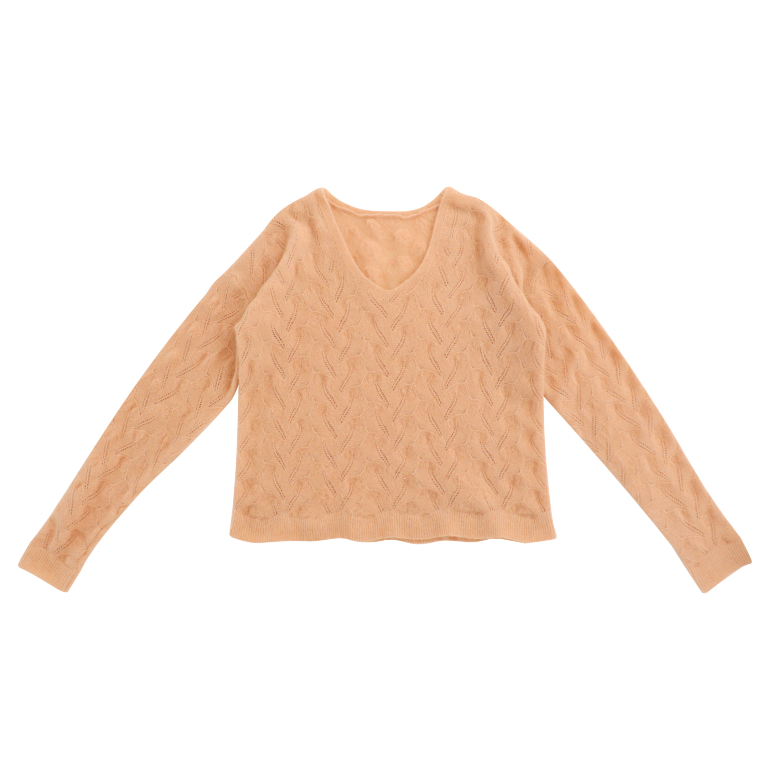 Suéter largo de encargo del punto del jersey de las mujeres con cuello en V de la manga de la fábrica del OEM del otoño invierno