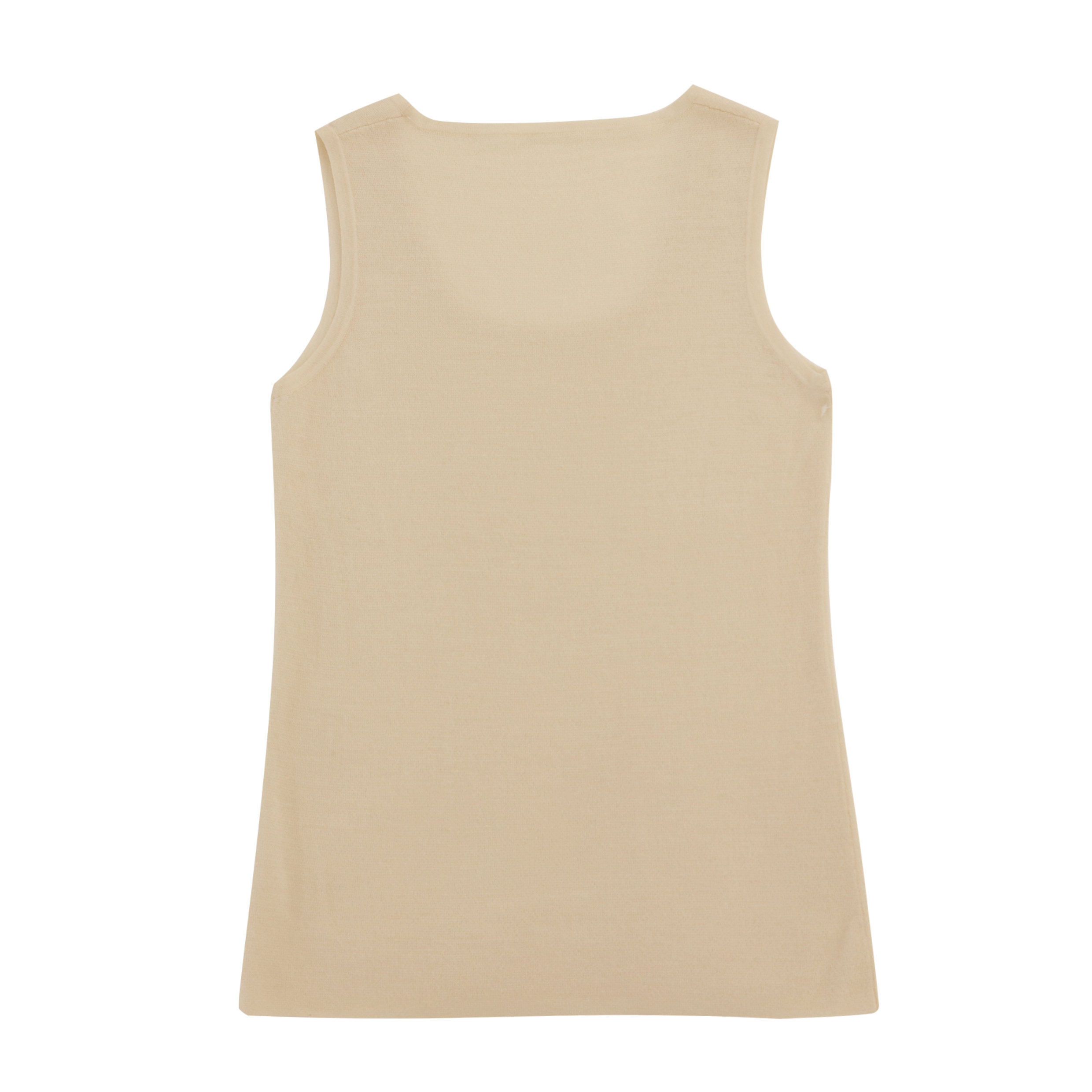 Chaleco de suéter sin mangas de punto blanco con cuello redondo para mujer personalizado de fábrica OEM 