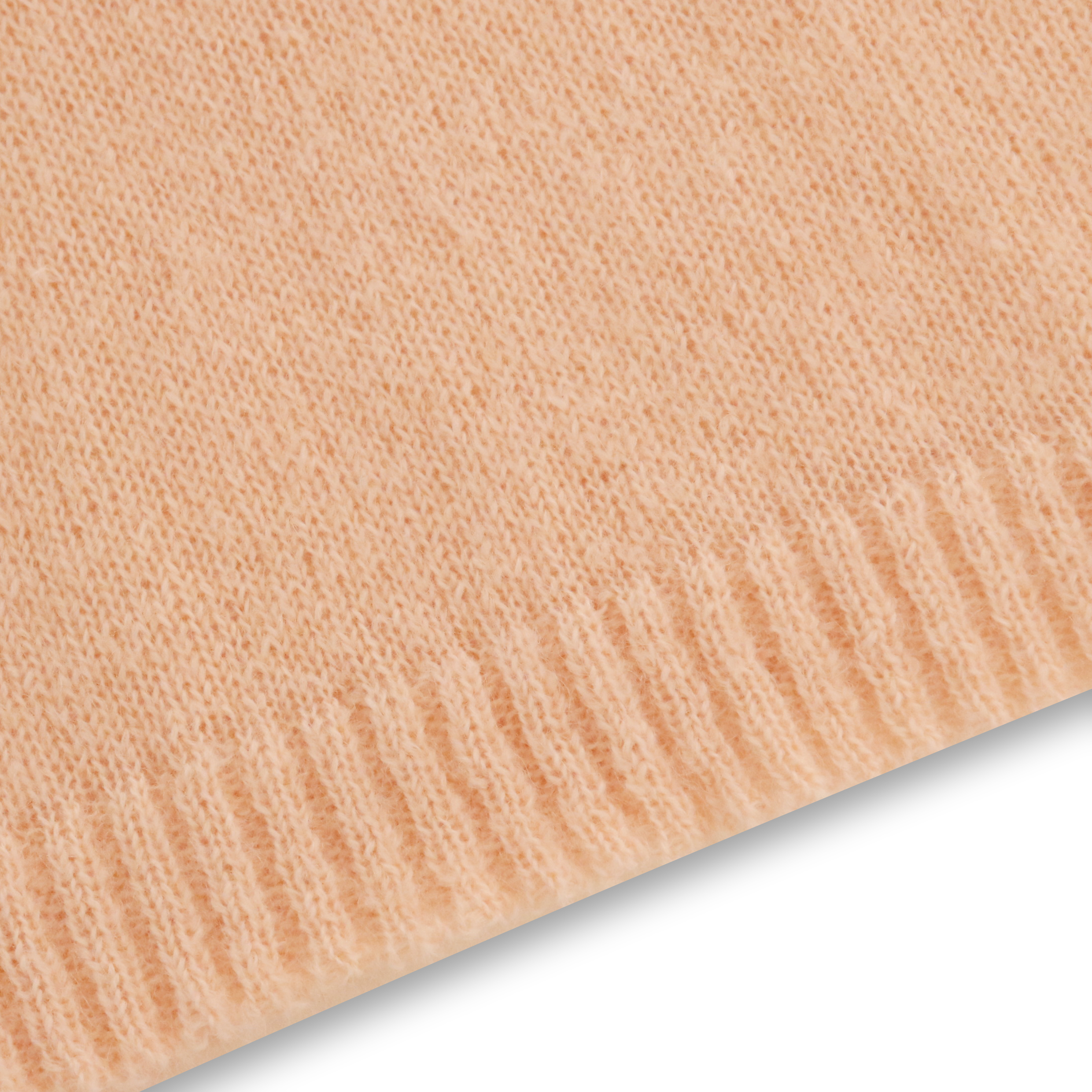 Suéter largo personalizado del punto del jersey de las mujeres del rosa del cuello de la muñeca de la manga de la fábrica del OEM del otoño invierno