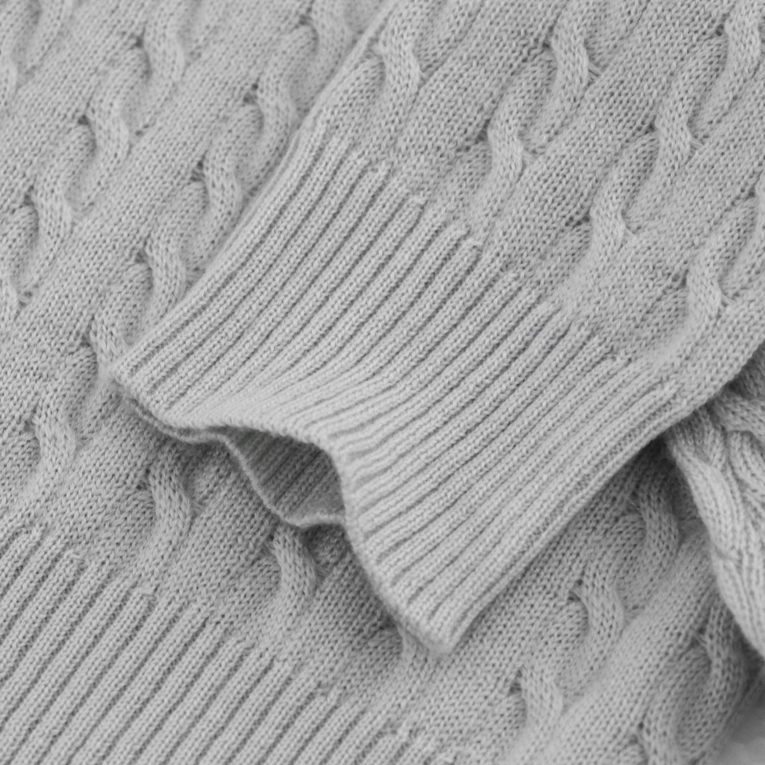 Cárdigan de abrigo de punto para mujer de lana de manga larga sólida de primavera personalizado