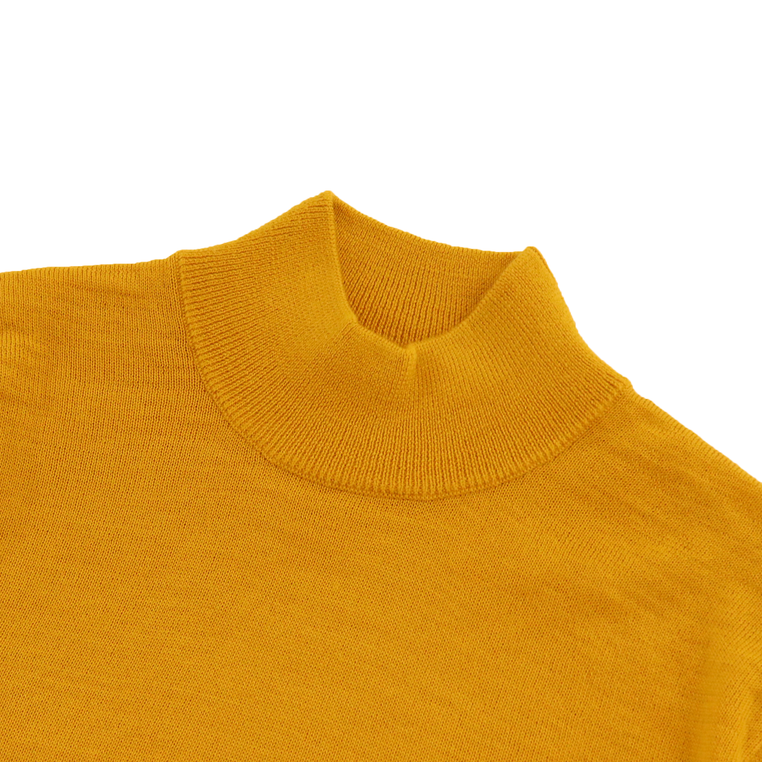 Otoño Invierno OEM fabricante personalizado manga larga 100% lana amarillo mujer jersey tejido suéter