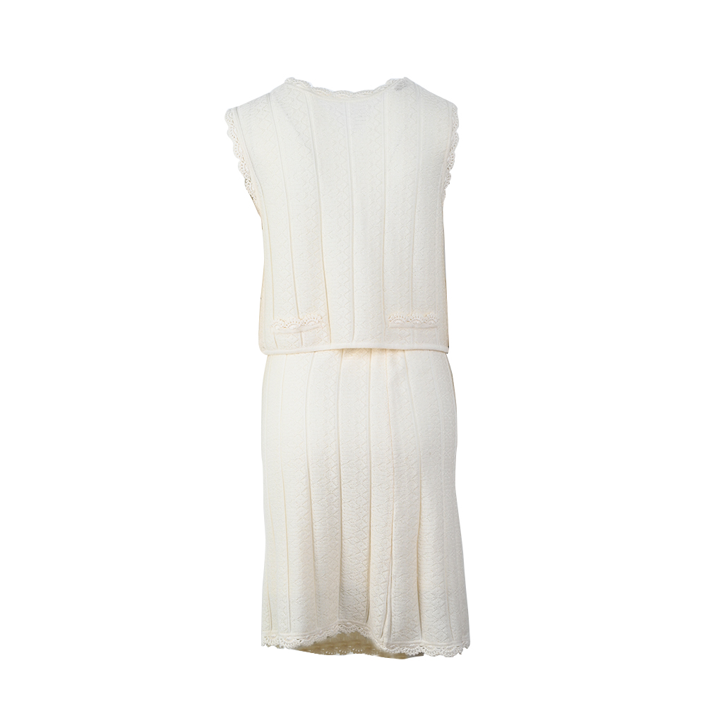 OEM Customado de vales sin tejido sin tejido Falda Vset Mujer Otoño de invierno Juego de suéter